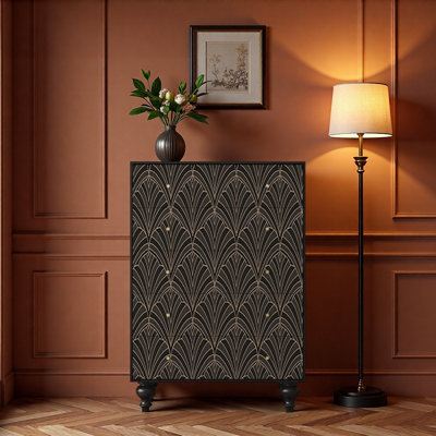 Living room home art French decorative cabinet