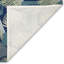 Tapis bleu / vert / gris clair en polyester touffeté à la main Magrébe-1201367686