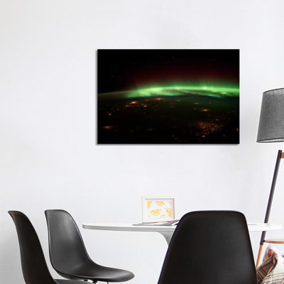 Aurora Borealis by Unknown Artist - Wrapped Canvas Print
