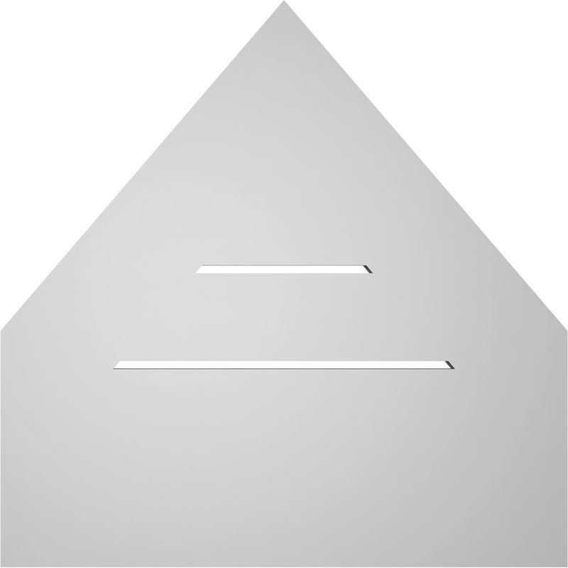 Pente fonctionnelle en uréthane à hauteur de pique 14/12, brun clair apprêté, H 18 po x l 18 po x P 1 po