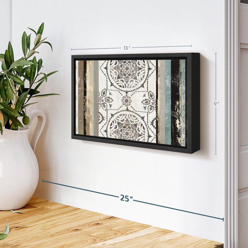 «Modernized I Wall Art», H 9 po x l 13 po