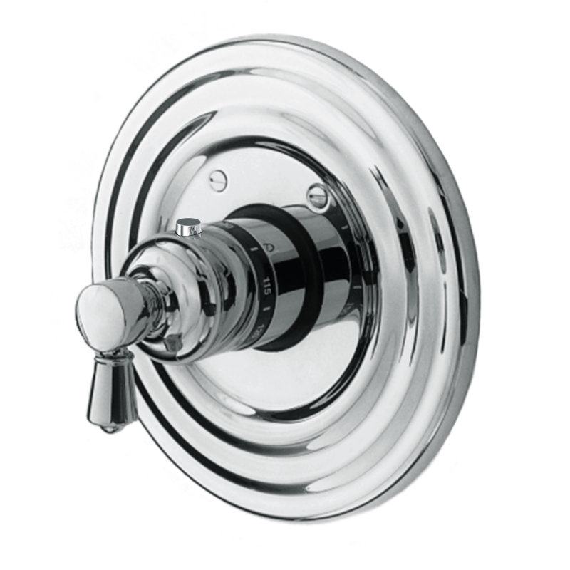 Metropole 3/4" Round Thermostatic Trim Plate With Handle