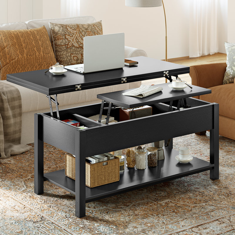 2 Pieces Lift Top Coffee Table with Storage 