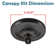 Aspen Creative 21516-21 Canopy Kit, 4-3/4"D with Collar Loop, 1" Centre Hole, Antique Brass