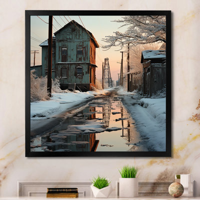 Warehouse Winter Scenery I - Warehouse Wall Art Living Room
