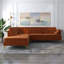 Canapé et chaise longue en velours de 101 po Noam-451394968-451394971