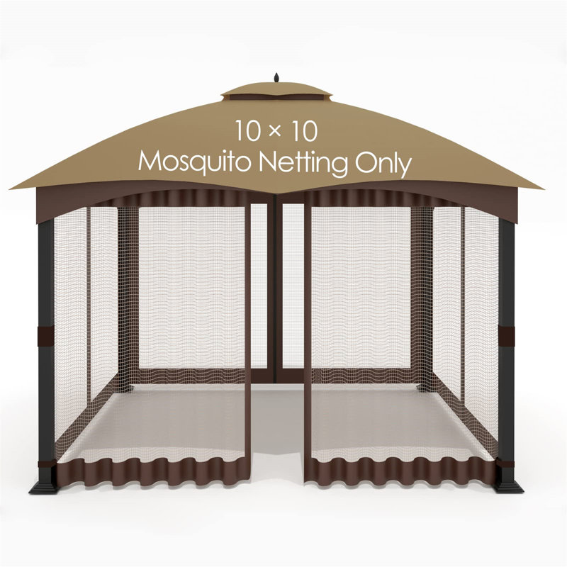 YNV Brown Plastic Screen for Gazebo | Wayfair