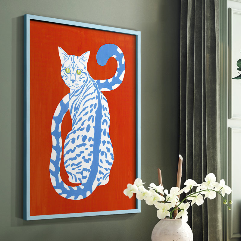 Complementary House Cat II Framed Print - Solid Wood