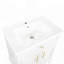 Meuble-lavabo moderne de 27,8 po avec lavabo et rangement intégrés, conception autoportante de style Mid-Century, surface peinte écologique-1047755690