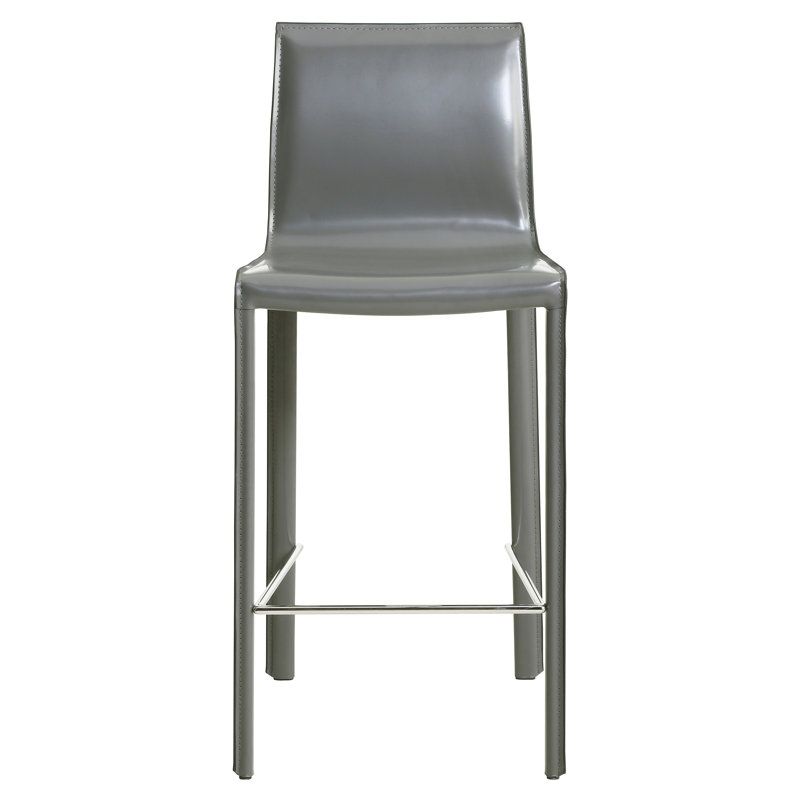 Willesden Upholstered Counter Stool, Anthracite, Counter Stool (26" Seat Height)