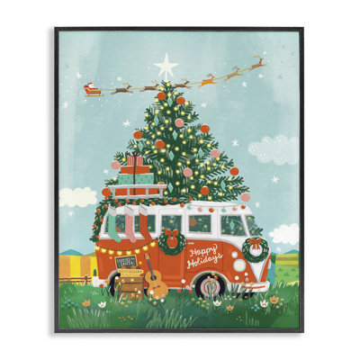 «Christmas Van Hangout», estampe numérique encadrée par Irene Chan