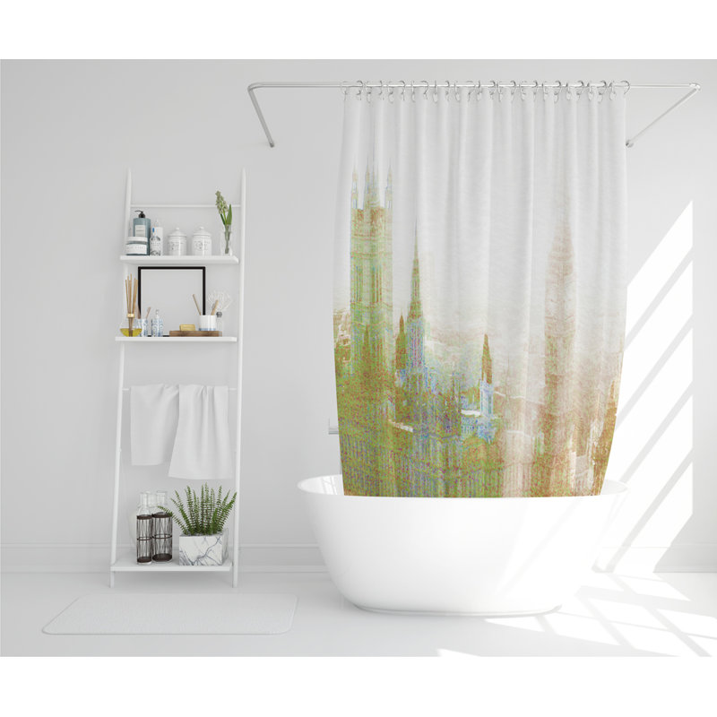 Dimpy Polyester Shower Curtain Set