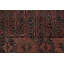 Tapis rouge / brun en laine noué à la main de conception unique 3 pi 6 po x 6 pi Sherer Balouch