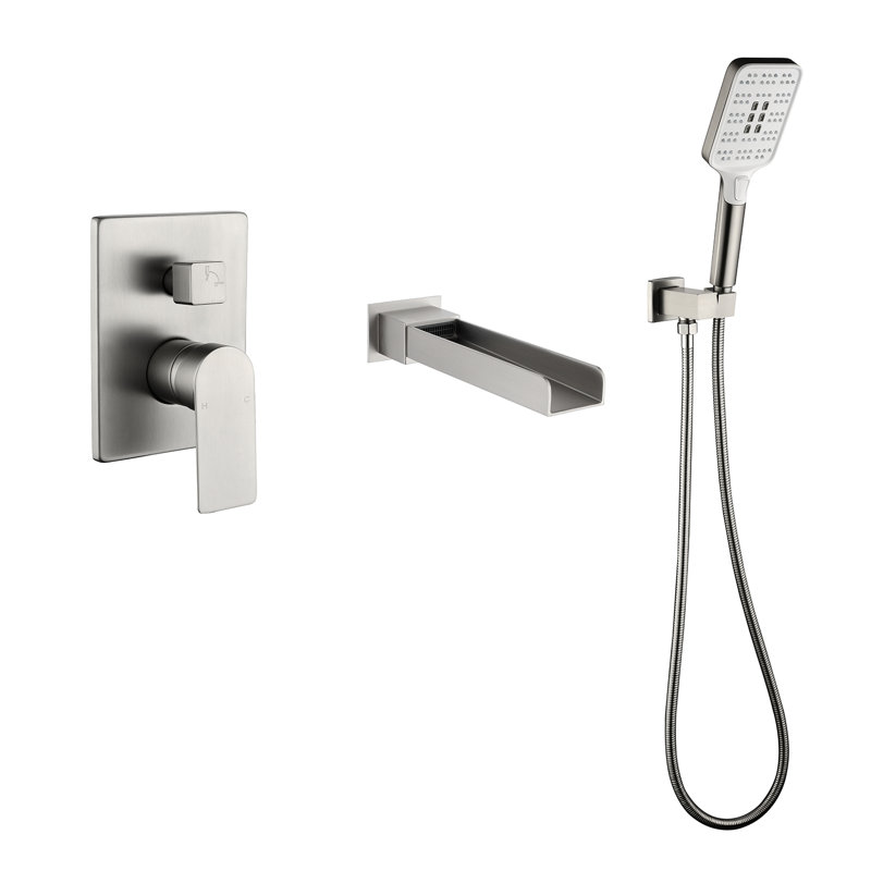 All-In-One Kit with Rough in-Valve, Brushed Nickel