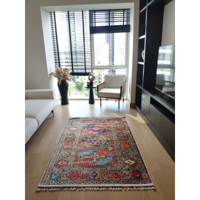 Coton imprimé marocain brun Toscana Tapis chenille antidérapant