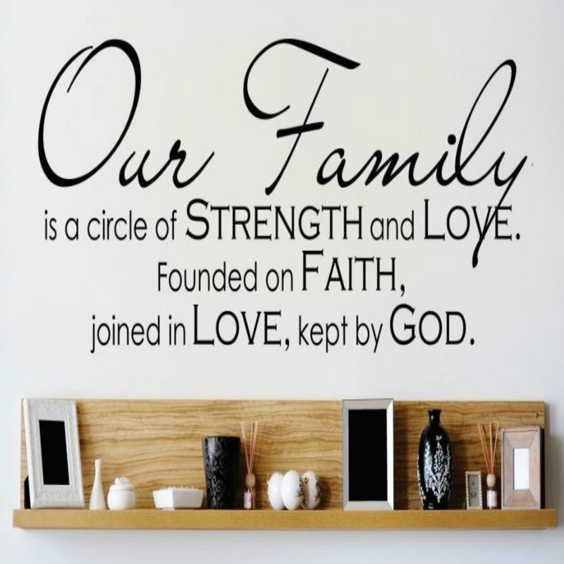 Text & Numbers Wall Decal, 8" H x 30" W x 0.16" D, Black