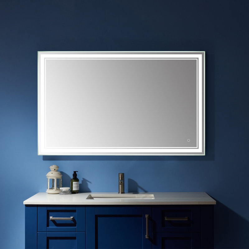 Miroir de salle de bain/coiffeuse illuminé Varese, H 48 po x l 30 po x P 1,6 po