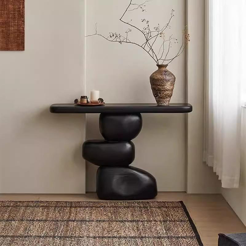 Armoire de véranda en bois massif de style français., Noir, noir, noir, noir