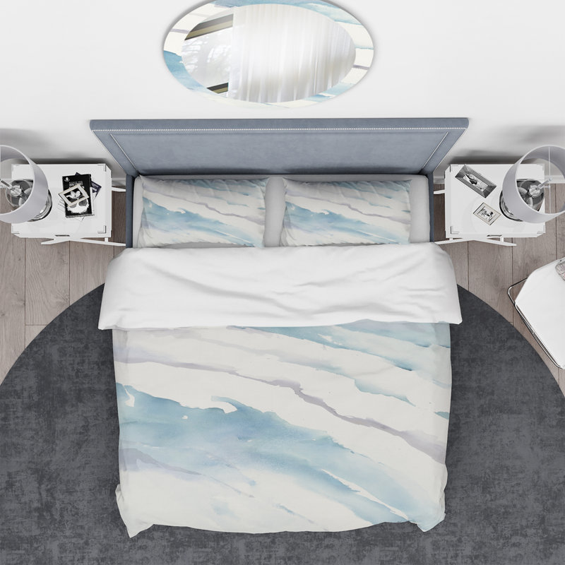 Modern Abstract Drift - Duvet Cover Set, Twin Duvet Cover + 1 Sham