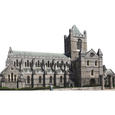 H13685 Cathédrale Saint-Patrick, Dublin, Irlande, découpe de carton, debout, debout