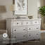 Commode double 7 tiroirs Geovana