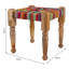 Carigan 38cm Wide Tufted Square No Pattern Footstool Ottoman
