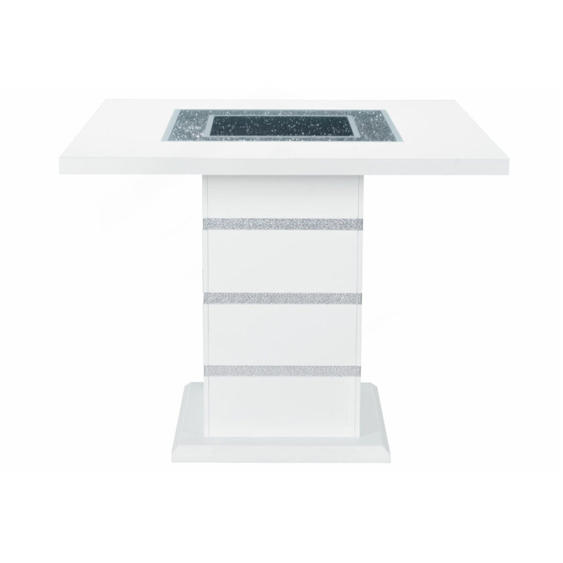 Ensemble de table de bar et tabouret de bar blanc ARIYA