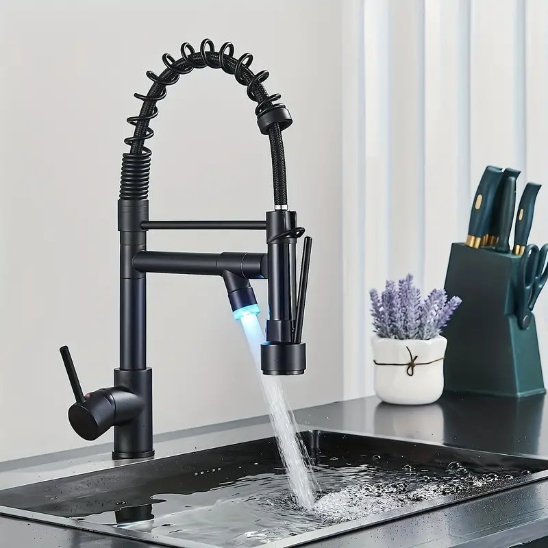 Senlesen Pull Down Kitchen Faucet, Black