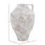 Halina 18" Tall Terracotta Vase, Distressed White