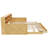 Extendable Twin Daybed to Double with Storage Headboard, LED Light & Charging Station, Natural-129936554