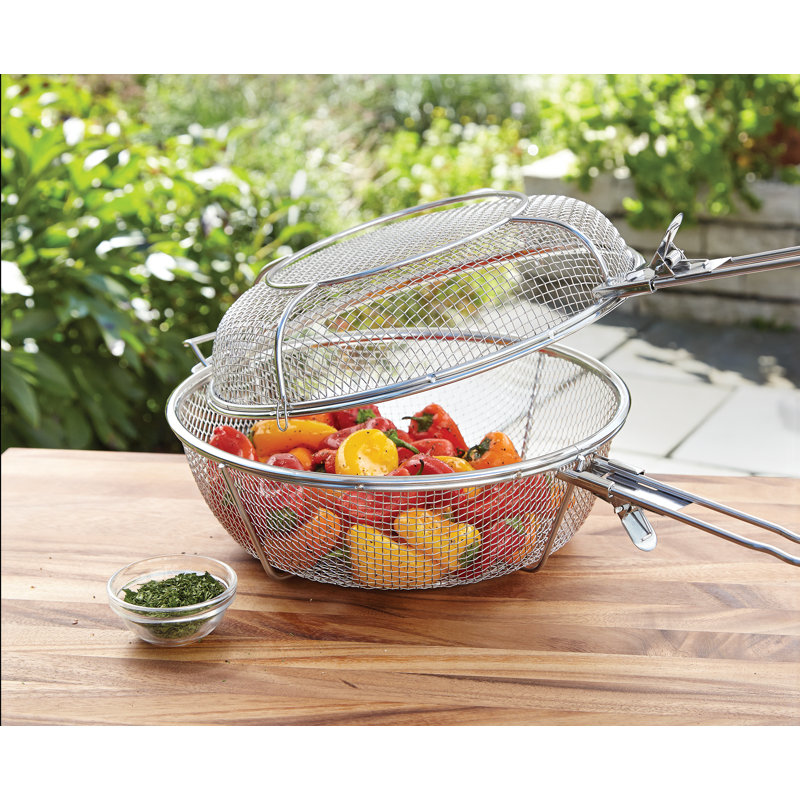 Jumbo Stainless Steel Grill Basket