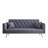 71" Convertible Velvet Sofa Bed with 3-Position Adjustable Backrest and Metal Legs, Modern Sleeper Sofa for Small Spaces-376204211