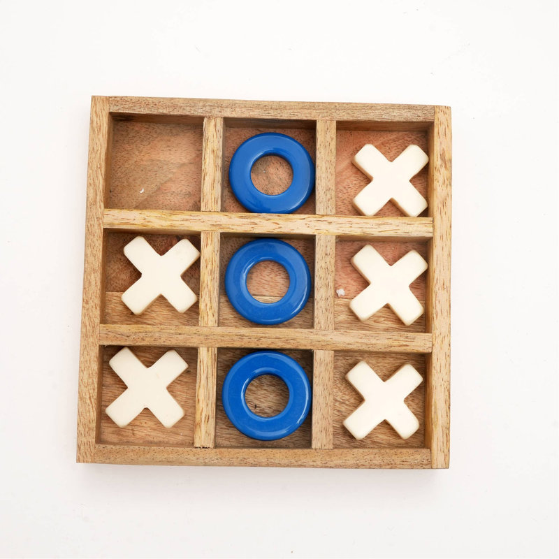 Tic-Tac-Toe Wood & Resin Board Game: A Timeless Classic With A Modern Twist