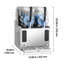 Machine à barbotine, machine à barbotine à réservoir de 3 L / 100 oz x 2 pour la maison, machine à boissons glacées sans glace, machine à margarita avec auto-nettoyage, pour margaritas, frappés, milkshake et plus encore