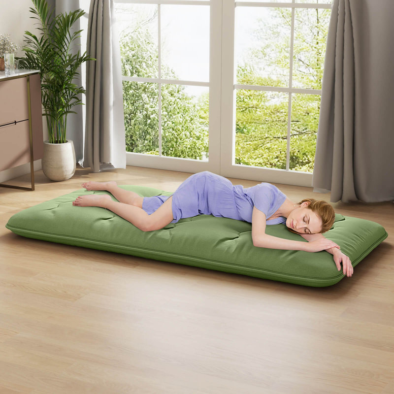 Housse de transport pour matelas de futon japonais, Lit simple, Vert