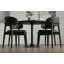 Chaise de salle à manger rembourrée avec assise en similicuir, chaise de cuisine avec structure en bois massif, chaise d'appoint moderne à dossier incurvé-937264908-937264910