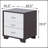 3-drawer Rectangular Accent Table