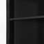 Black Triangle Tall Cabinet With 3 Drawers And Adjustable Shelves For Bathroom-997438012