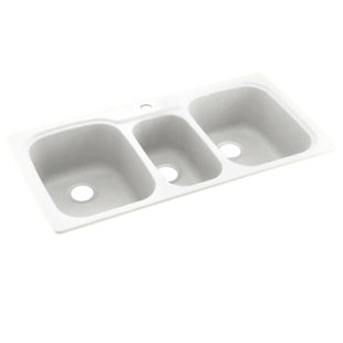 Évier de cuisine à fixation double L 44 po x l 22 po