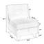 Chaise simple pour modulaire modulaire