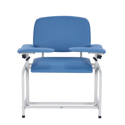 500 lbs. Extra Wide Adjustable Antimicrobial Bariatric Padded Phlebotomy Blood Drawing Chair