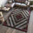 5' X 8' Brown Geometric Area Rug-1274222700