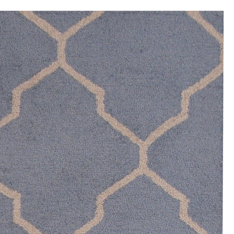 Wool Geometric Indoor Rug,  Rectangle 5' x 7' 