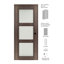 Porte pré-suspendue simple en bois manufacturé et vitré Avon 3 Lite DIY-FRIENDLY-92663442-92663451-93217034