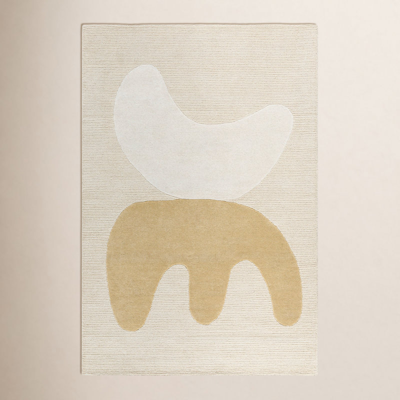 Jason Wu Adobe White Rug, Rectangle 5' x 7'6"