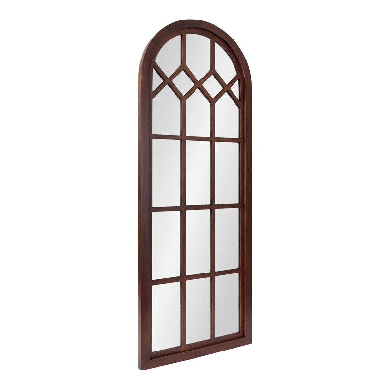Arendje Flat Mirror, Walnut Brown, 47.25" x 18