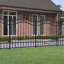 Meyerwood Black Metal Fence Panels Included-1996559084