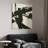 "Bold Abstraction I"  Abstract Black&White Art on Gold Shagreen Wrapped Canvas Wall Art