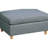 6Pc Modular Sectional Couch: Steel Grey Fabric For Living Room, 2X Wedges, 3X Armless Chairs, : Space, 1X