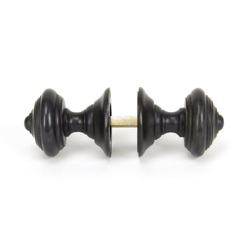 Elmore Passage Door Knob, Aged Bronze